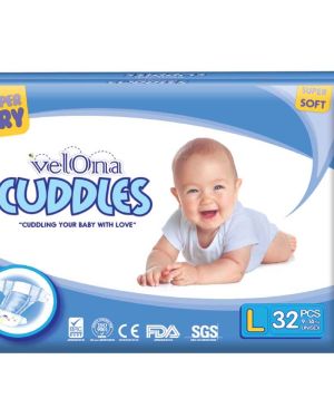 Velona Cuddles Diapers – Large 32 pieces