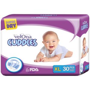Velona Cuddles Diapers - XL 30 pieces